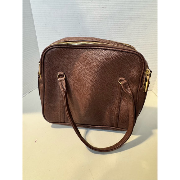 Matt & Nat Handbags - Matt and Nat Brown Vegan Textured Satchel